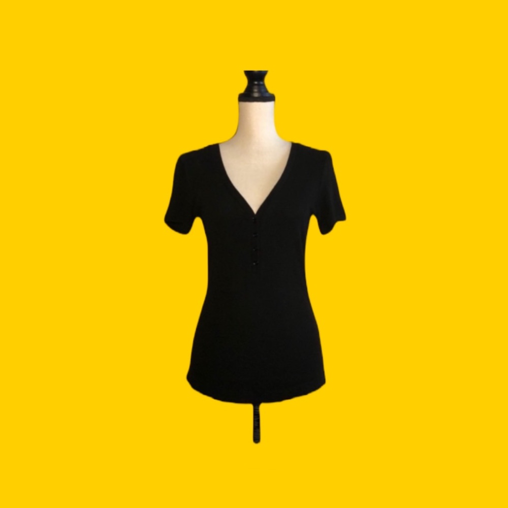 L’AGENCE short-sleeve knit T-shirt - Picture 1 of 5